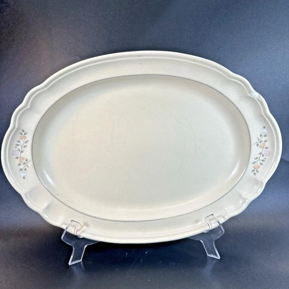 Pfaltzgraff Remembrance Oval Serving Platter 14.6